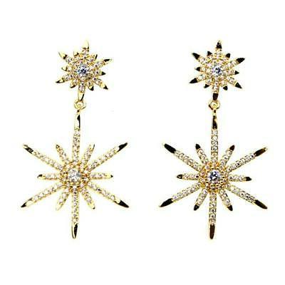 orecchini shiningstar 18k 750er placcato oro giallo