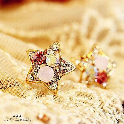 pietre colorate orecchini brillantini stella donna brillanti