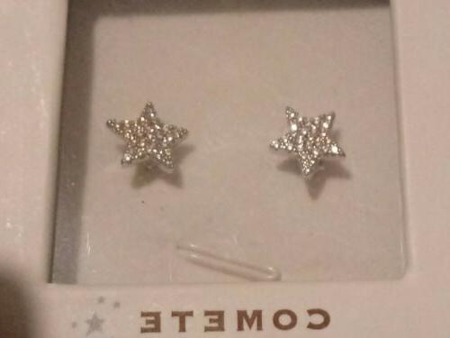 orecchini stelle con zirconi comete