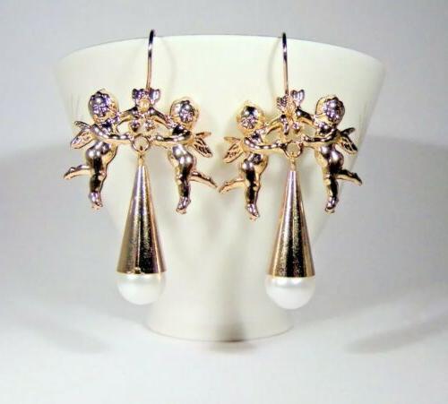 orecchini stile vittoriani orecchini cherubini barocchi con