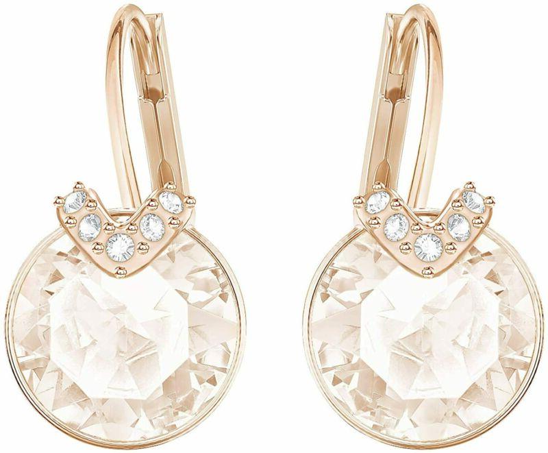 orecchini stud angelic azzurro placcato rodio rosa