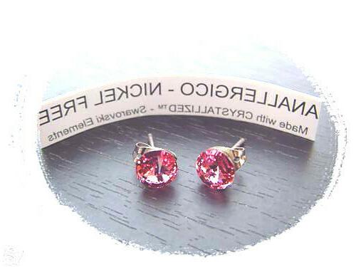 orecchini swarovski crystallized donna pietra ufficiale 6mm