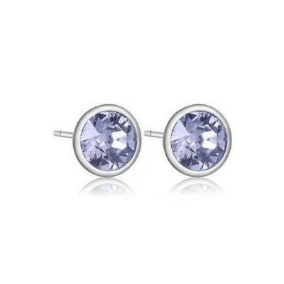 orecchini symphonia acciaio e cristalli bym44 silver