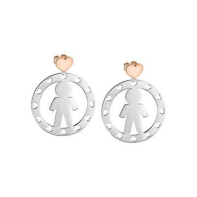 orecchini talismani saqe04 earrings acciaio bimbo pendenti