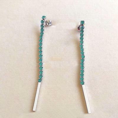 orecchini tennis pendenti donna colore argento con