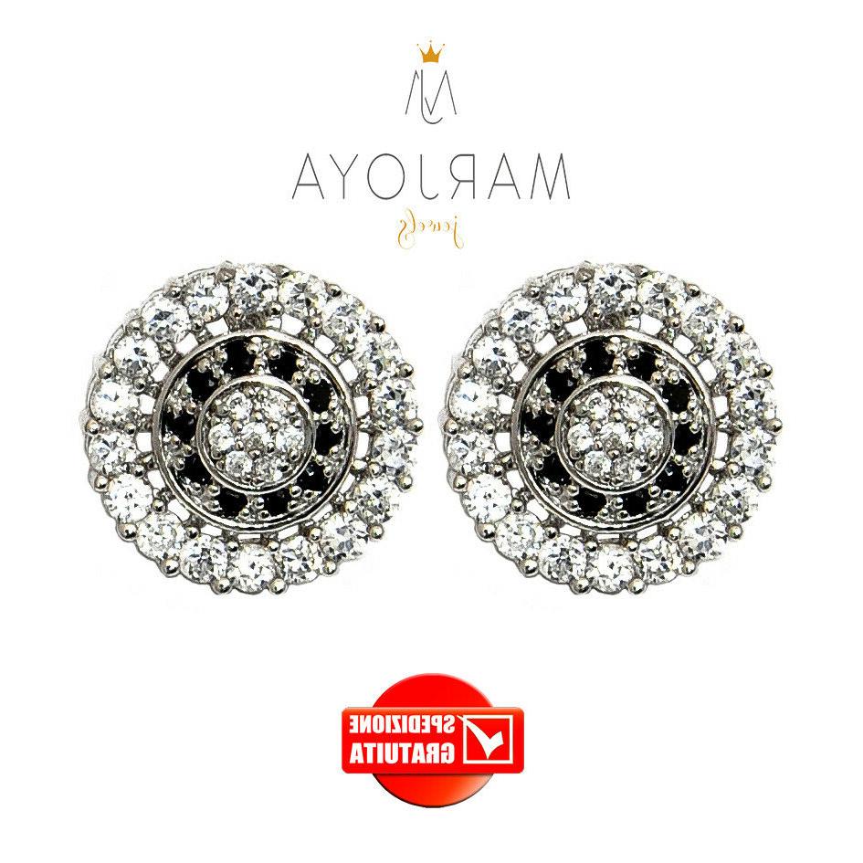 orecchini tondi a lobo in argento 925