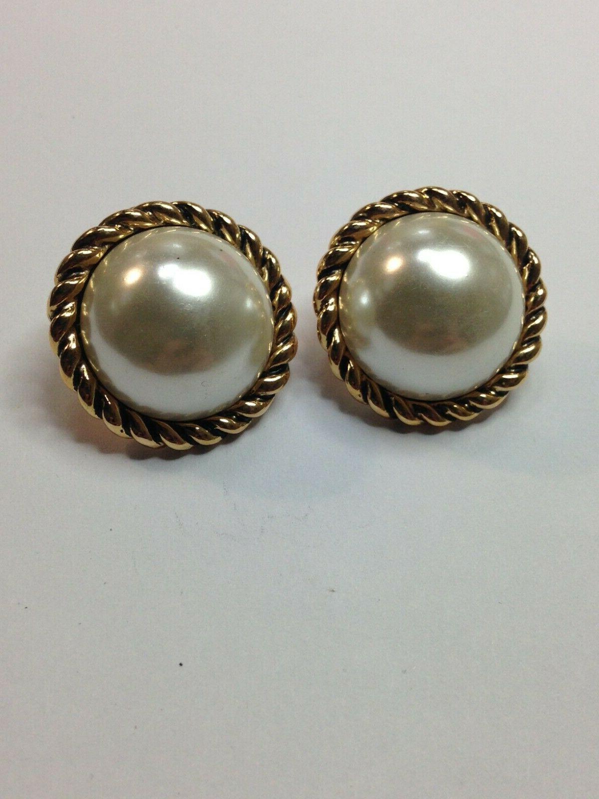 orecchini tondi mezza perla 20 mm e