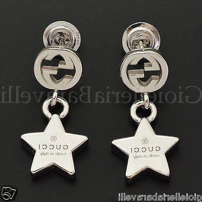 orecchini trademark argento 925 stella e logo