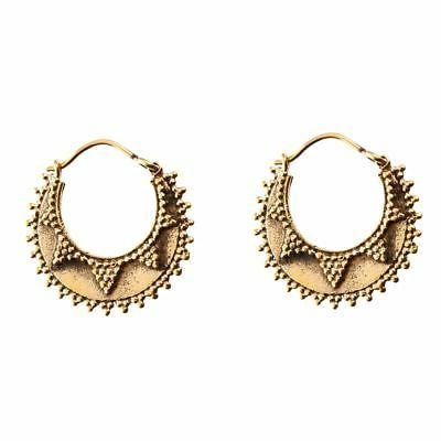 orecchini tribali ottone color oro etnici creoli