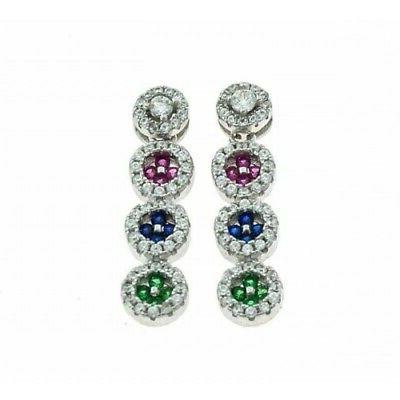 orecchini trilogy in argento 925 rodiato oro