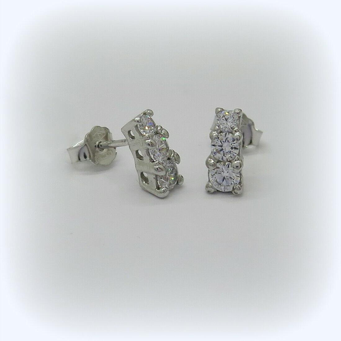 orecchini trilogy scalare in oro 18 ct