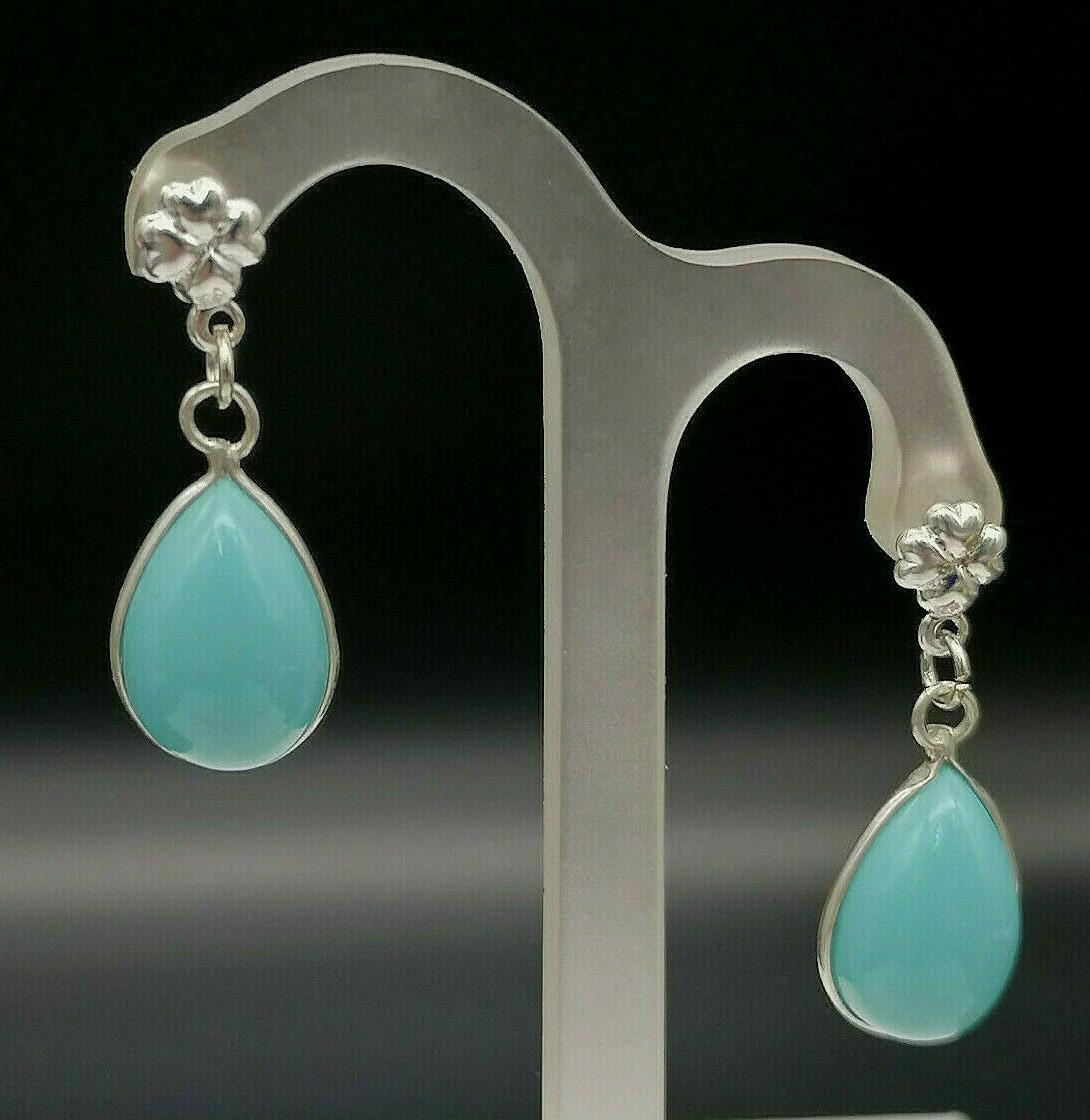 orecchini turchese e argento 925 pendenti goccia