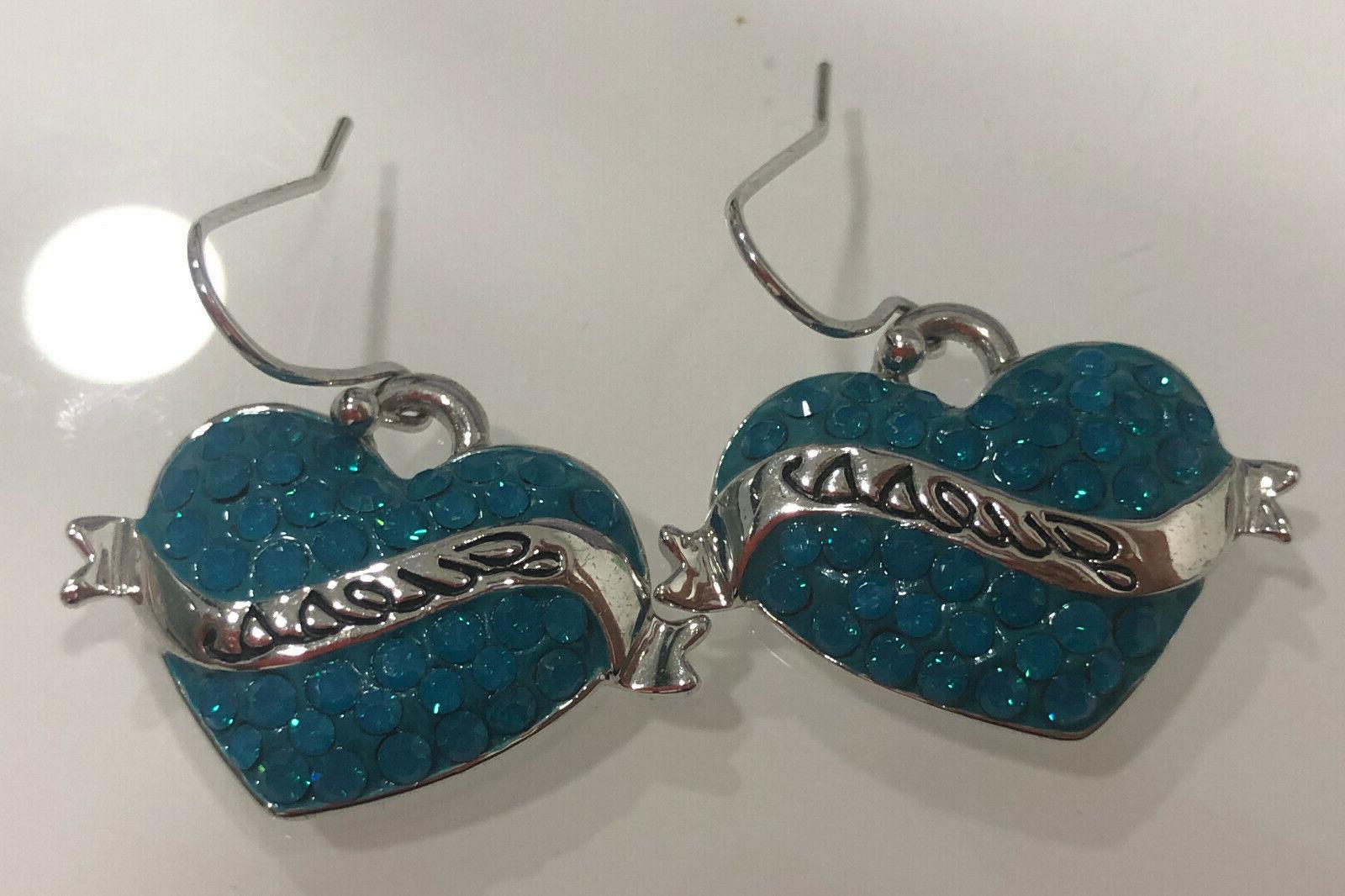 orecchini ube11222 acciaio blu cuori zirconi prodotto