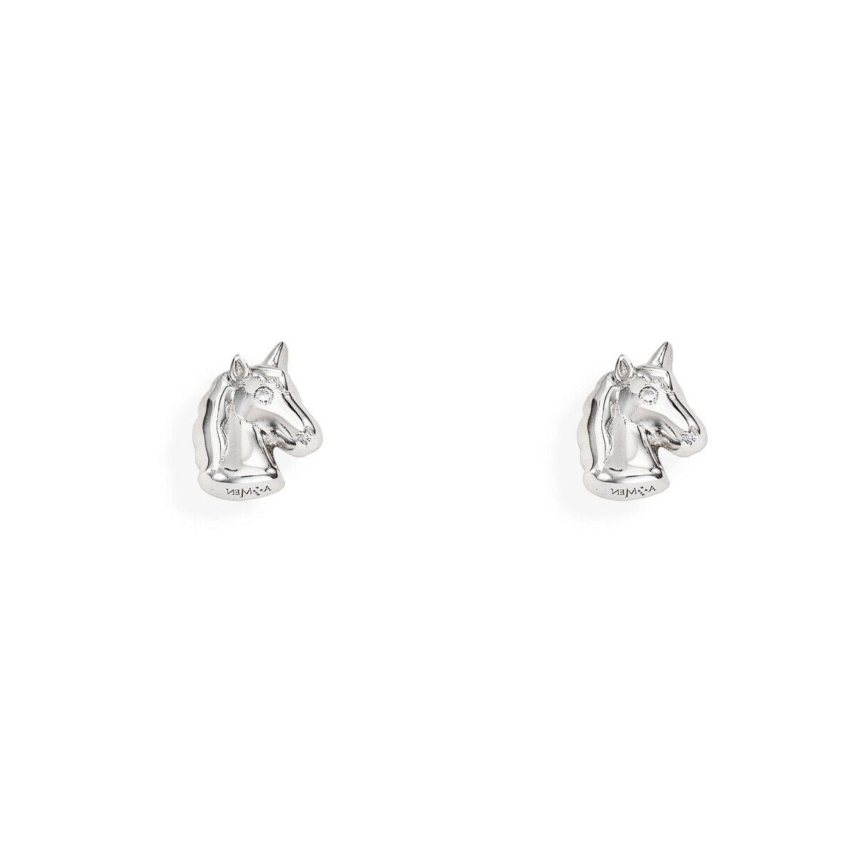 orecchini unicorno a lobo donna in argento