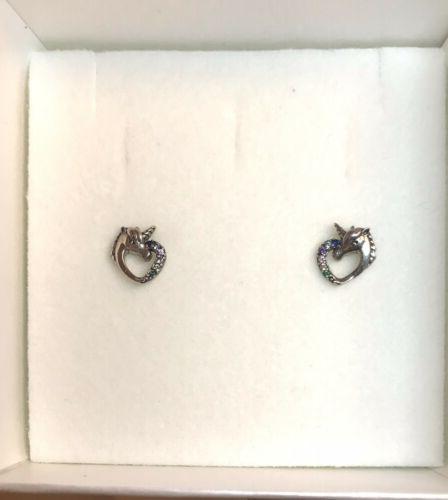 orecchini unicorno argento 295 nuovo senza etichetta