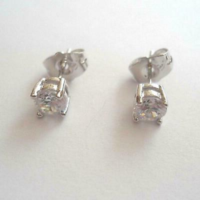 orecchini unisex punto luce colore argento zircone