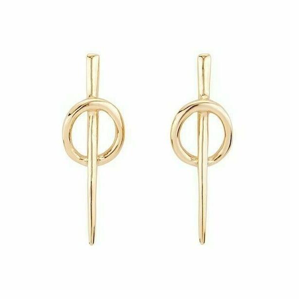 orecchini uno de 50 backstich oro pendente