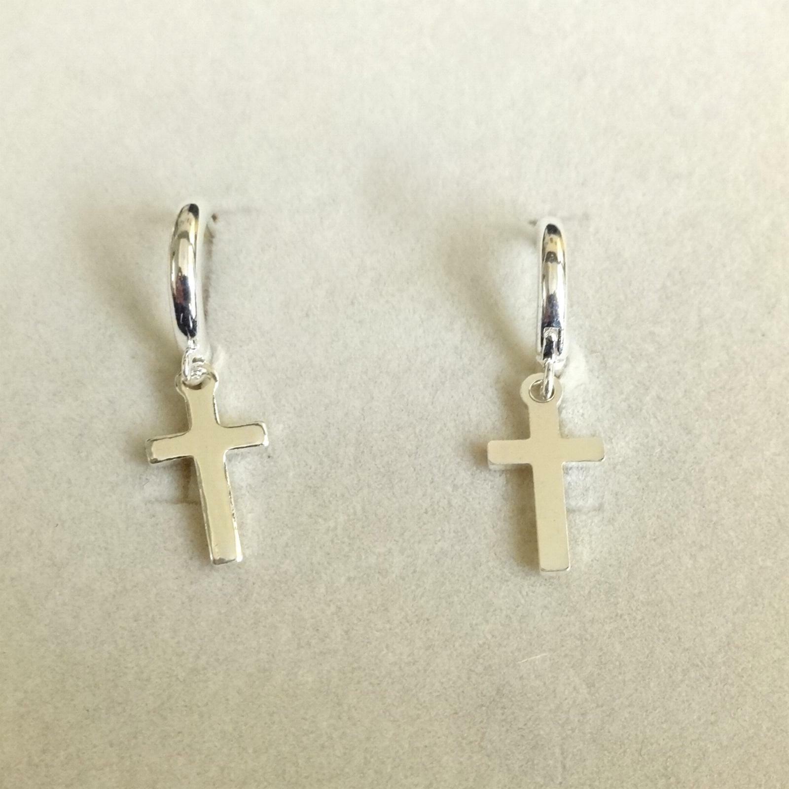 orecchini uomo cerchi colore argento con piccola