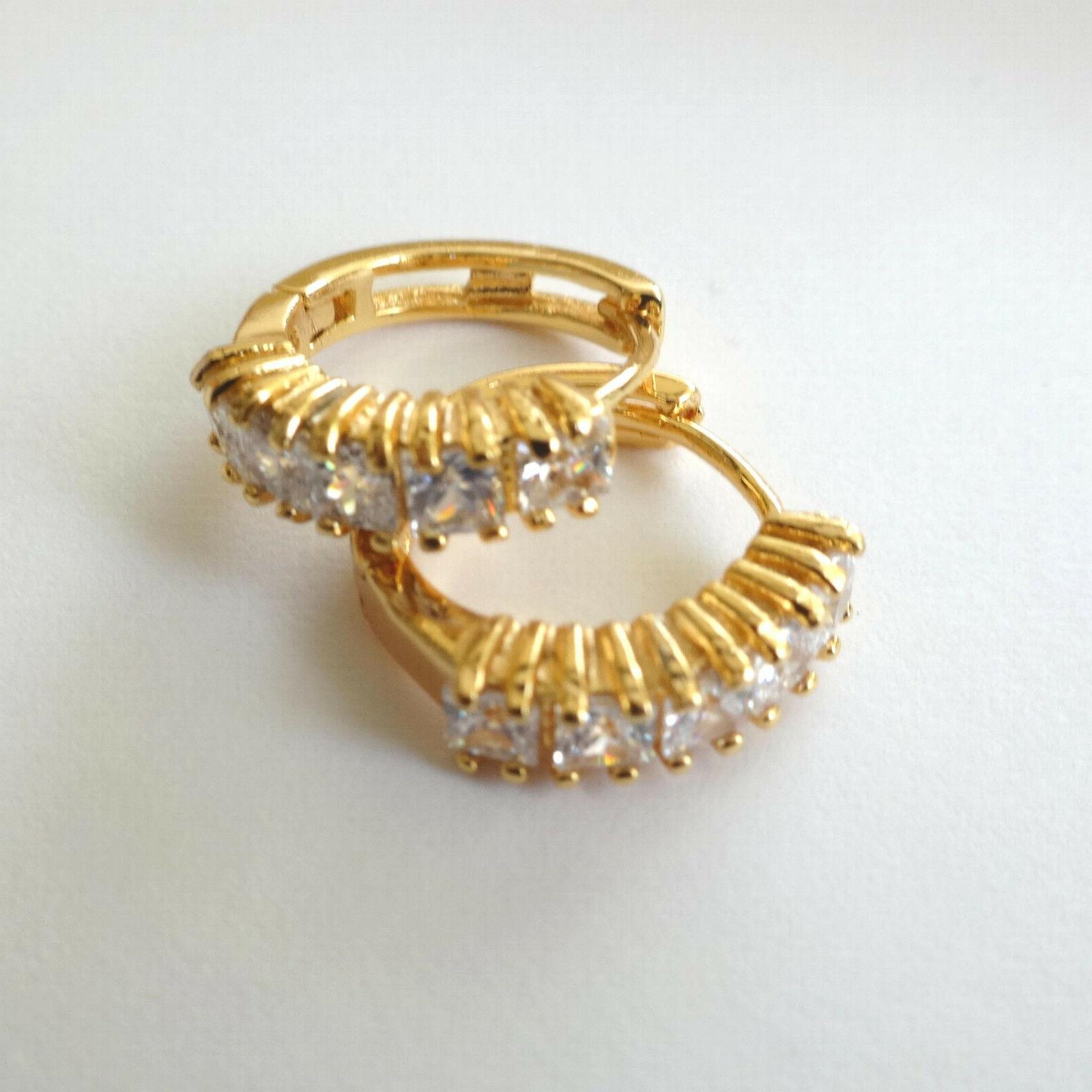 orecchini uomo donna cerchi colore oro con