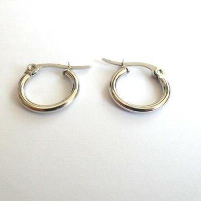 orecchini uomo donna cerchi tubo pirata acciaio