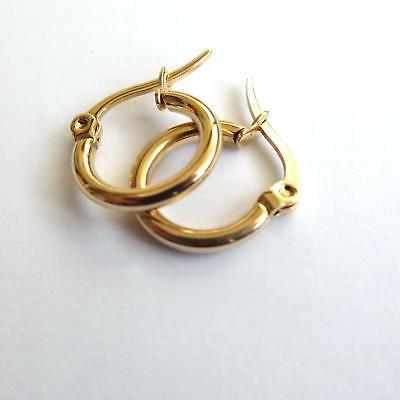 orecchini uomo donna mini cerchi acciaio inox