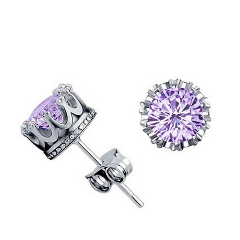 orecchini uomo donna punto luce argento plt