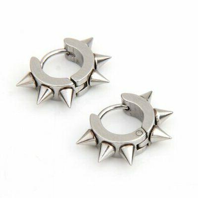 orecchini uomo in acciaio ix punk rock