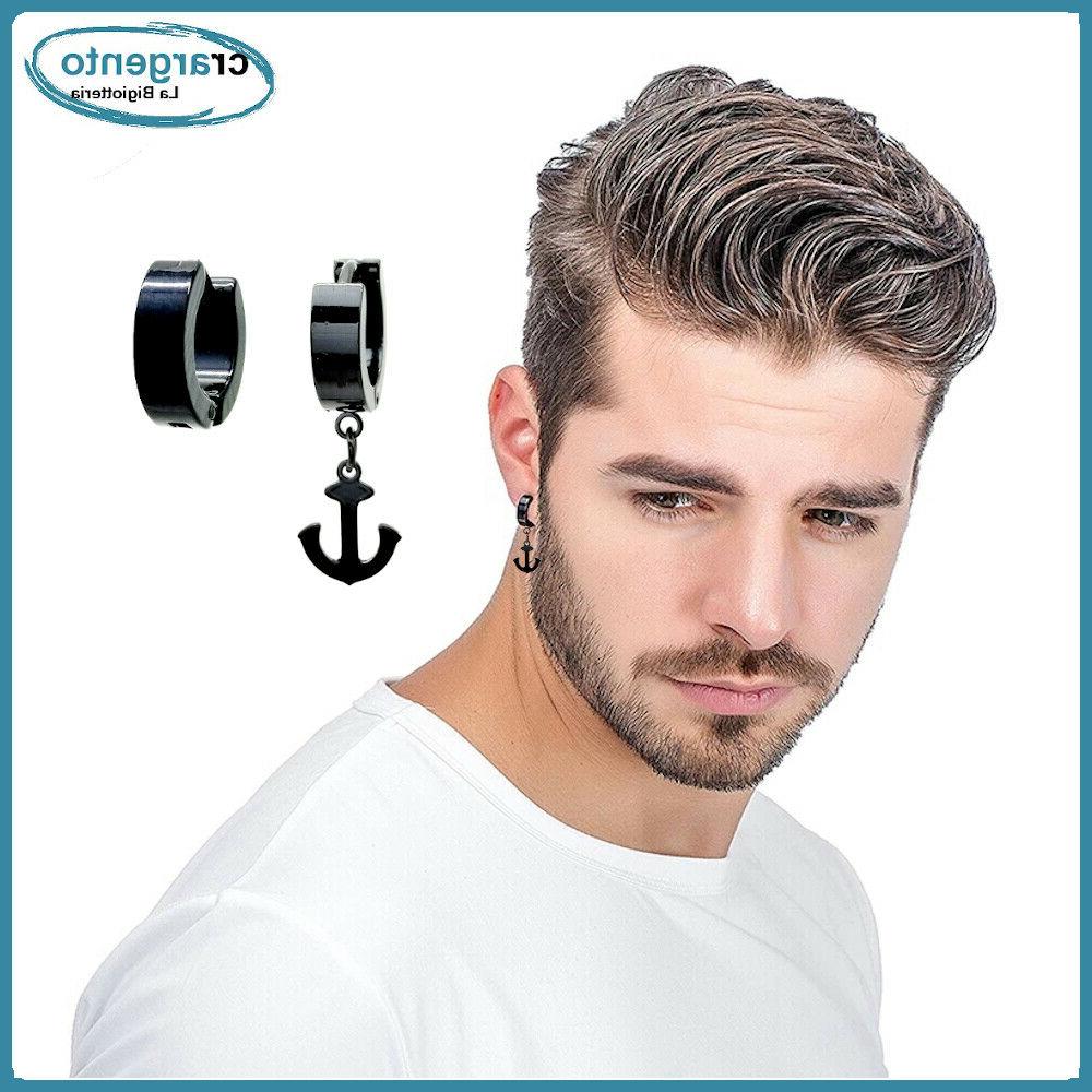 orecchini uomo pendenti cerchio acciaio inox donna