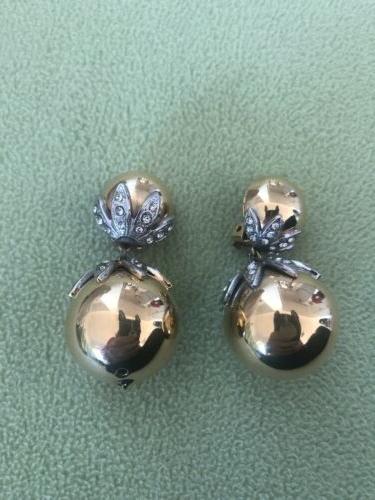 orecchini vintage anni 70 firmati rossi bijoux