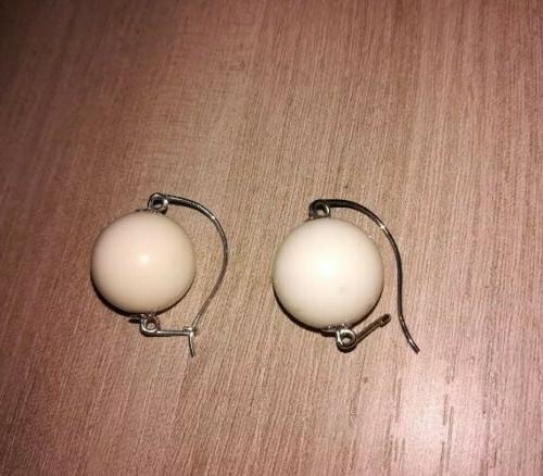 orecchini vintage con perla grande