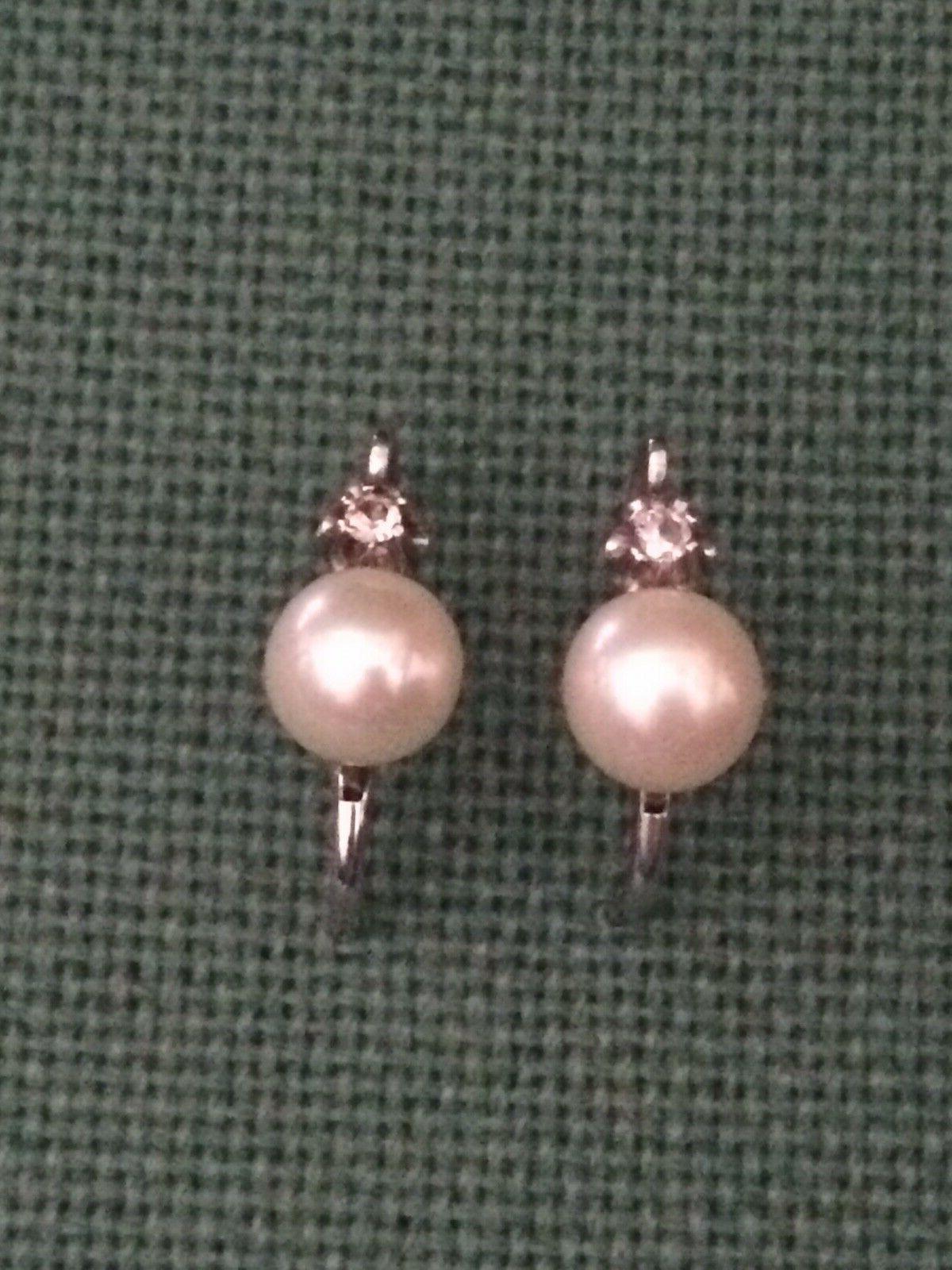 orecchini vintage in oro bianco titolo 750