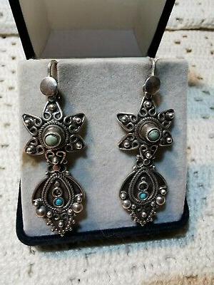 orecchini vintage lobi forati argento 925 piccoli