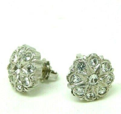 orecchini vintage oro bianco 18 kt anni