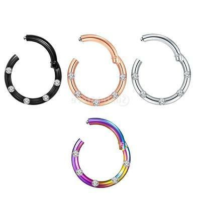 orecchino a cerchio da naso in acciaio