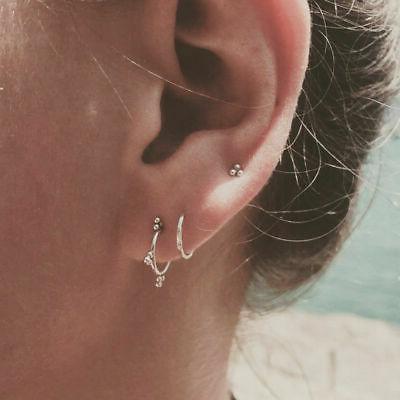 orecchino a perno piccolo in argento piercing
