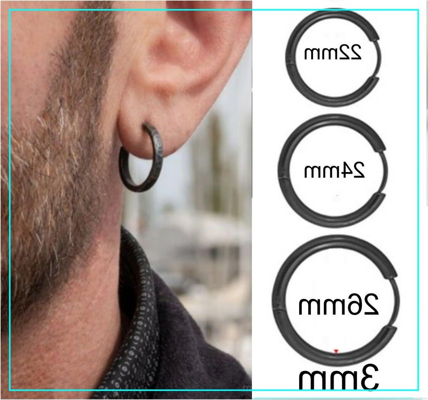 orecchino cerchio acciaio inox cerchietto uomo donna