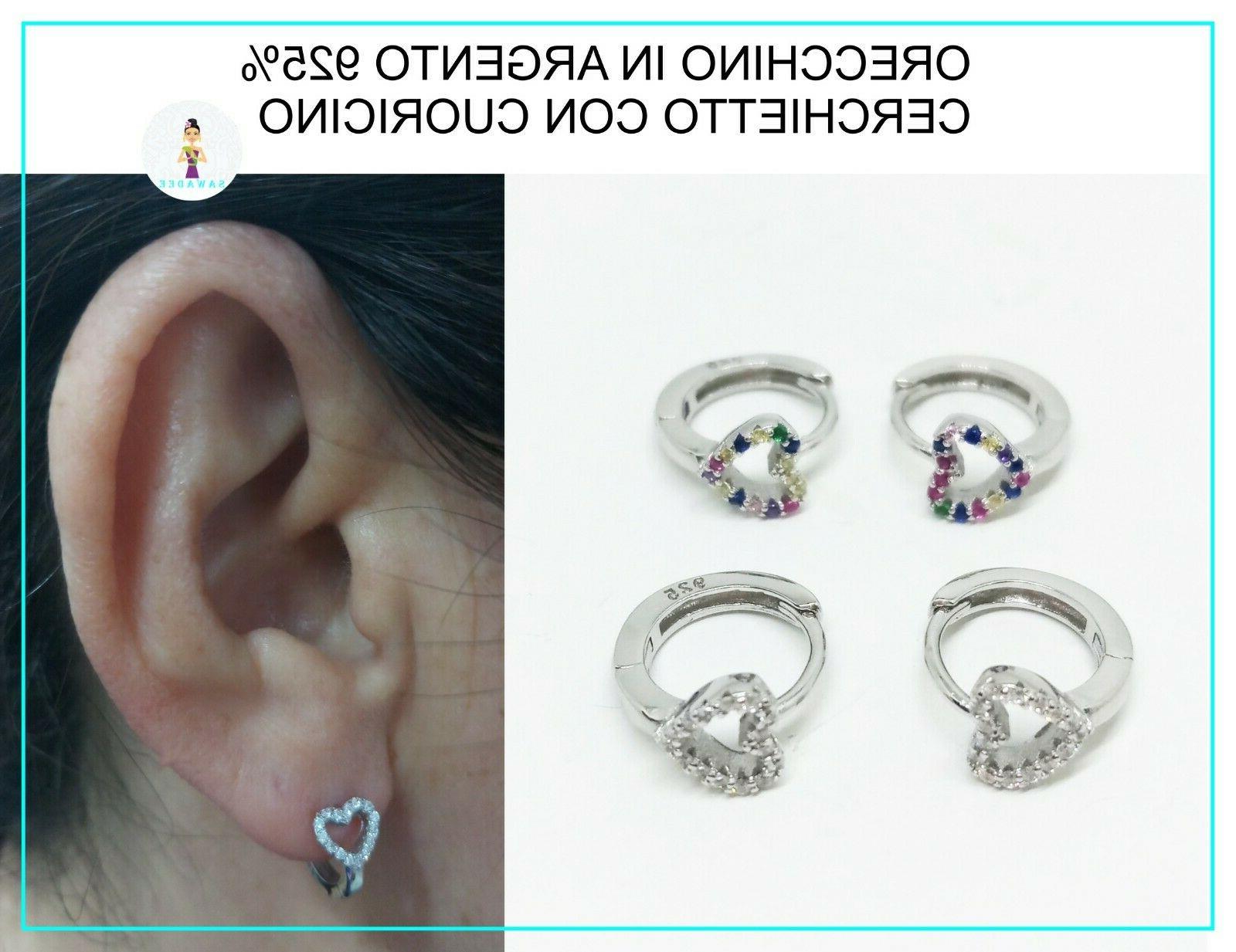 orecchino donna a cerchio cerchietto in di