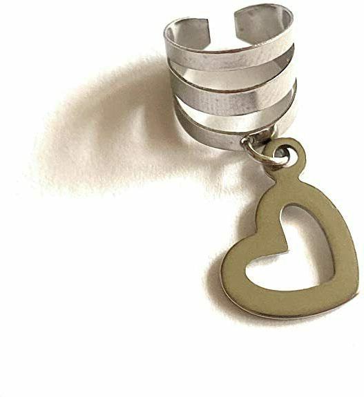 orecchino ear cuff cuoricino