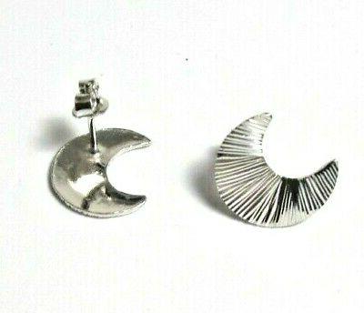 orecchino orecchini luna donna ragazza argento 925