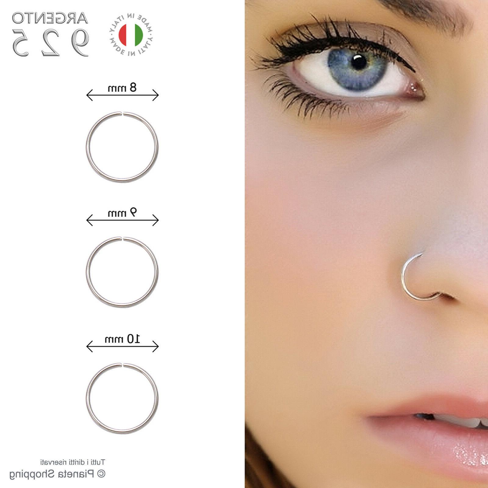 orecchino piercing naso anello aperto cerchio cerchietto