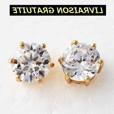 orecchino quadrato uomo donna dorata chiodo con