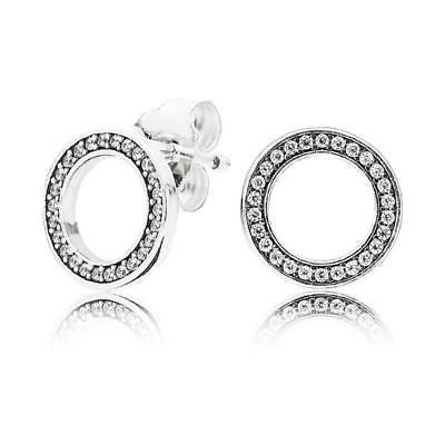 originale orecchini logo 290585cz 925 argento sterling