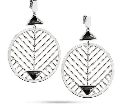 originale orecchini pendenti acciaio cuore mio tondi