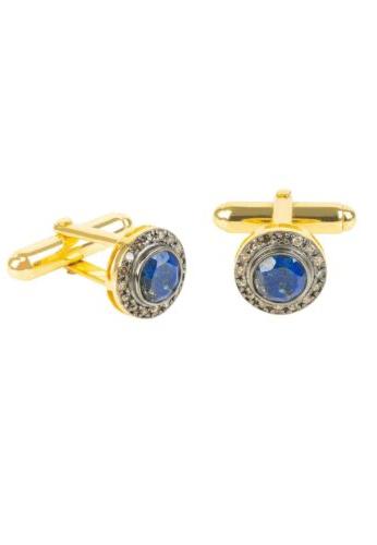 oro diamante gemma gemelli lapislazzuli blu scuro