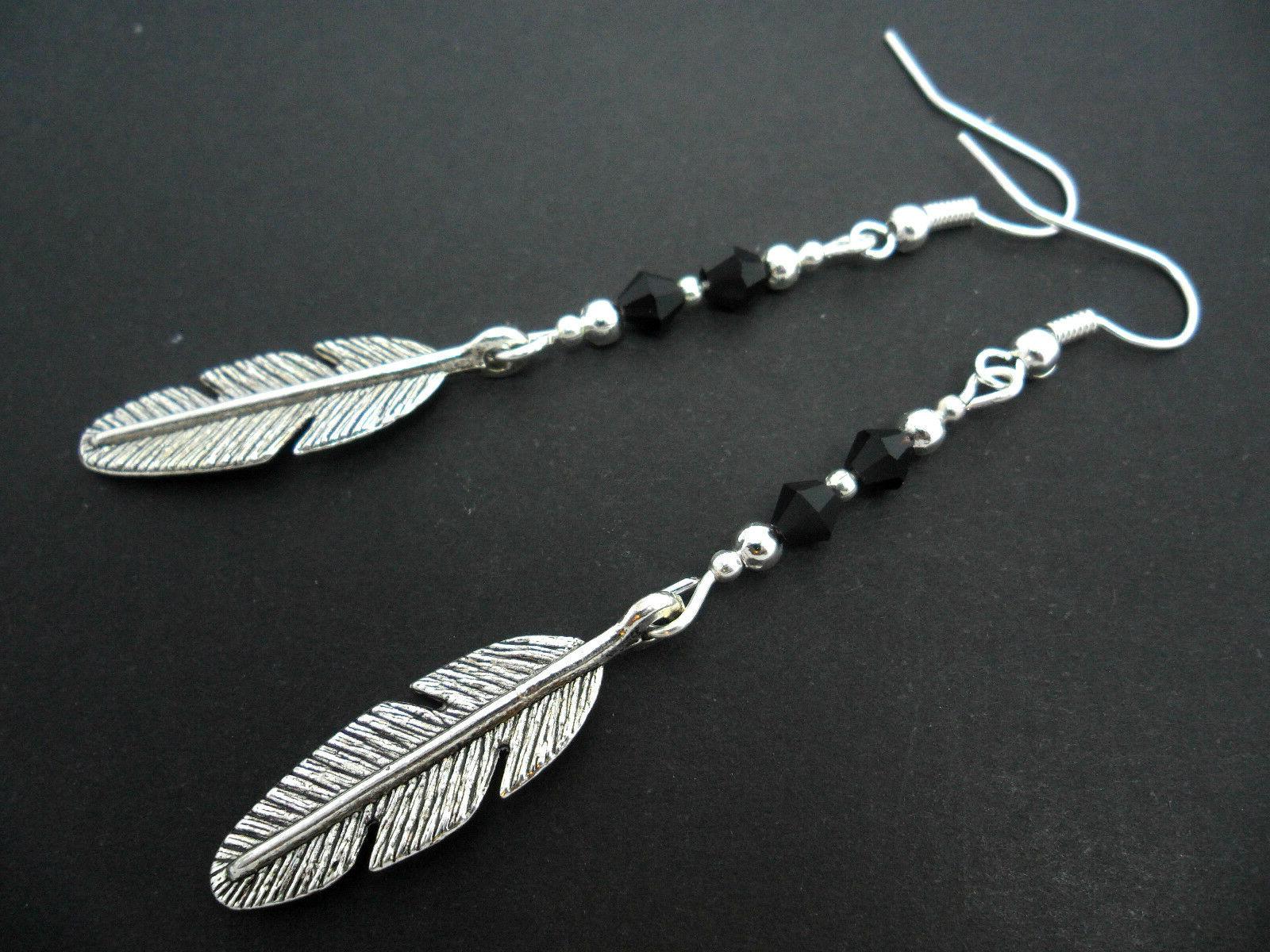 paio di argento tibetano lungo a ciondolo