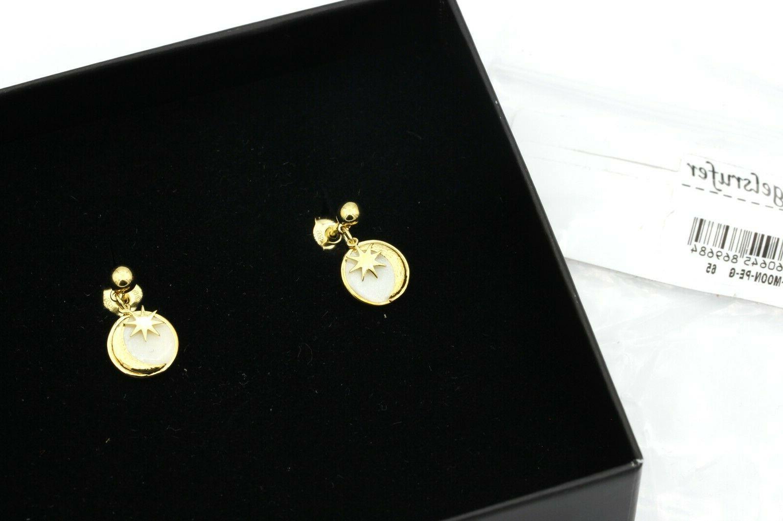 paio di orecchini sole luna e stella