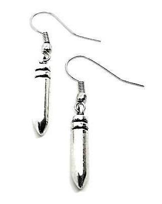 pallottola orecchini gancio tipo funky boho emo