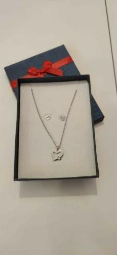 parure collana e orecchini per donna bambina