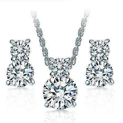 parure collana orecchini donna punto luce cristallo