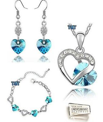 parure cuore hearts collana orecchini bracciale elements